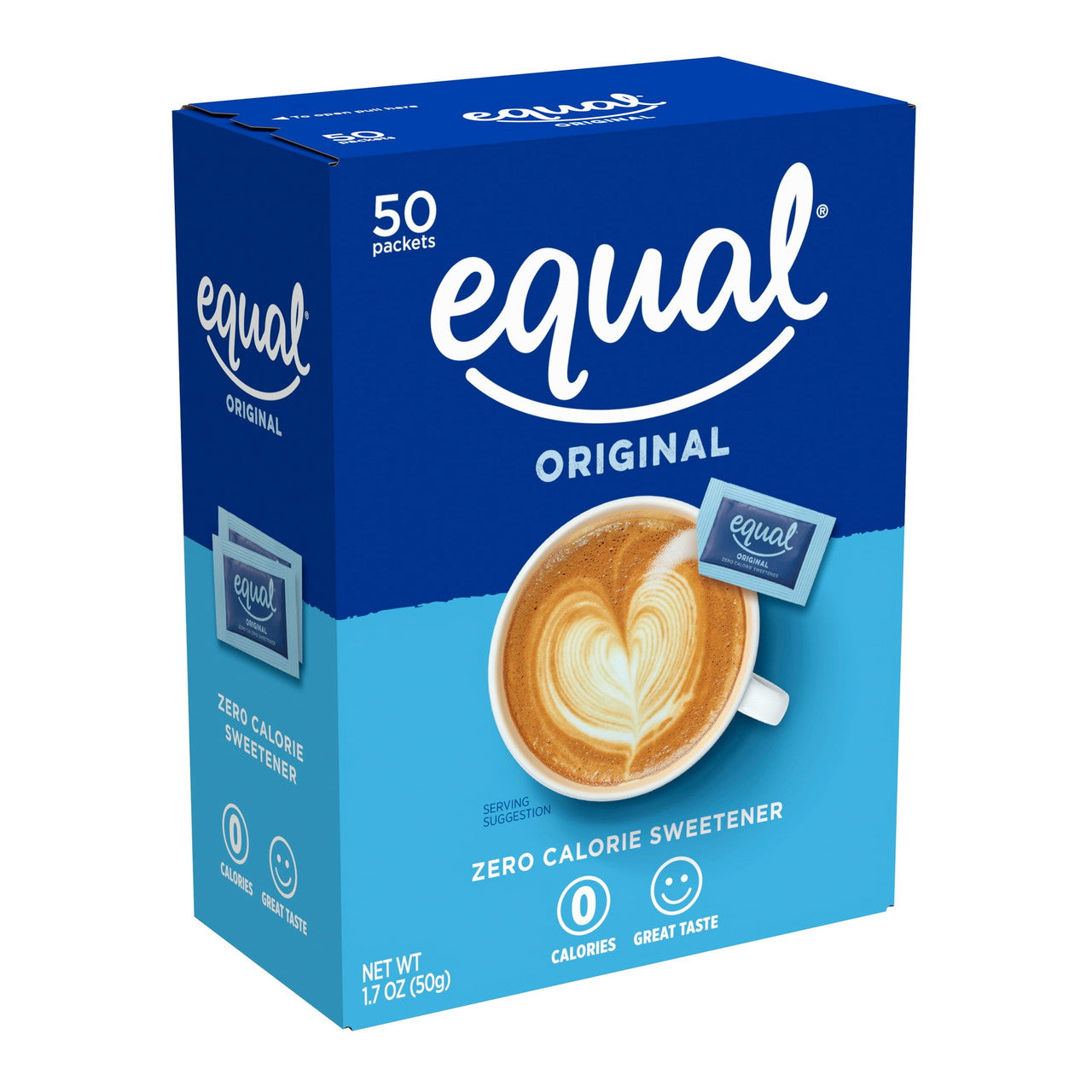 Equal 0 Calorie Sweetner Packets - 50 Ea